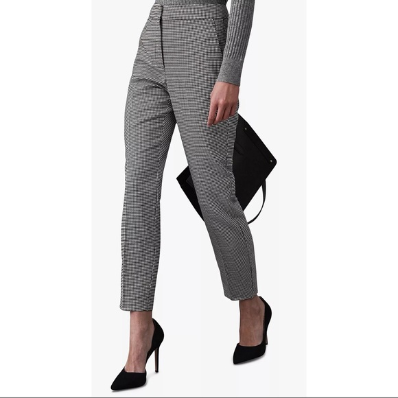 Reiss Perla Puppytooth Slim Trouser - Picture 3 of 6